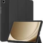 Case for Samsung Galaxy Tab S6 10.5" 2019 (Model SM-T860/T865/T867) - Slim Lightweight Durable Trifold Stand Cover, Supports Auto Wake/Sleep, Black