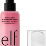 e.l.f. Power Grip Rosé Setting Spray, Grips Makeup for Lasting Wear & Glistening, Glowy Finish, Made with Niacinamide, Vegan & Cruelty-Free