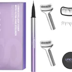 Unicos 2-IN-1 Lower Lash Stamp, Bottem Lash Stamp with Ultra-Fine Eyeliner Pen, Natural Eyelash Stamp, Easy to Use, Long-Lasting, Waterproof, Smudge-Proof