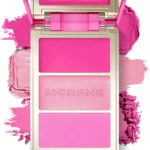 Morphe Cheek Thrills Multi-Finish Face Trio - Blush for Cheeks with Cream, Balm, and Powder Finishes - Buildable Monochromatic Face Palette for Glow and Dimension - Apres Ski (0.38 oz)
