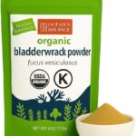 Ocean’s Balance Clean – Organic Bladderwrack Powder (Fucus vesiculosus) from The Pristine Maine Coast | Vegan • Lab‑Tested Purity • Skin & Digestive Wellness, 4 Oz