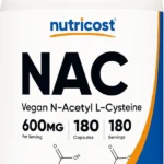 Nutricost N-Acetyl L-Cysteine (NAC) 600mg, 180 Capsules