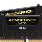مجموعة ذاكرة DDR4 فينجيانس ال بي اكس 32 جيجابايت (2x16 جيجابايت) من كورسير، تردد 3200 ميجاهرتز، سي16، مجموعة ذاكرة كمبيوتر مكتبي عالية الأداء، أسود