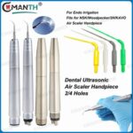 Dental Air Scaler Handpiece 2/4 Holes Ultrasonic Scaler Tips for Remove Calculus