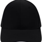Perlotus Unisex Spor Kep Şapka Mikro Polyester Kumaş 6 Parça Havalandırmalı Ayarlanabilir Metal Tokalı Dört Mevsim Hafif Yazlık Şapka Siyah