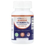 Vitamin D3, 1,250 mcg (50,000 IU), 60 Vegetable Capsules