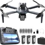 XT606 GPS Drone with Camera for Adults 4K EIS, Drone with 4.3" HD Screen