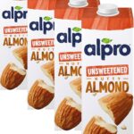 Alpro Şekersiz Badem Bitki Bazlı İçecek 1000 ml (4 paketi)