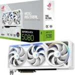 ASUS ROG Astral NVIDIA GeForce RTX™ 5080 16GB GDDR7 White OC Edition - Quad-Fan Gaming Graphics Card Delivering unprecedented Airflow and air Pressure for Optimal Performance, 3 Year Warranty