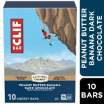 CLIF BAR Energy Protein Bars, Peanut Butter Banana with Dark Chocolate, 10ct