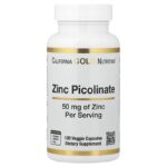 Zinc Picolinate, 50 mg, 120 Veggie Capsules