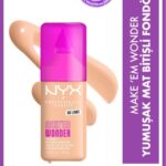 NYX Professional Makeup Make’ Em Wonder Yumuşak Mat Bitişli Fondöten 01 - Pale