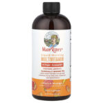 Liquid Morning Multivitamin + Hair Growth, Peach Mango, 15.22 fl oz (450 ml)