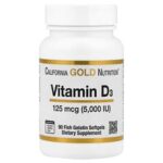 Vitamin D3, 125 mcg (5,000 IU), 90 Fish Gelatin Softgels