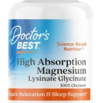 Doctor's Best High Absorption Magnesium Glycinate Lysinate, 120 Count