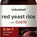 NatureBell Red Yeast Rice with CoQ10-240 Vegetarian Capsules - for Heart Health, Energy Support, Brain Wellness & Antioxidant Support*