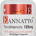 WELLNESS EXTRACT Eannatto Tocotrienols Vitamin E Supplements Tocopherol Free, Non-GMO, Gluten Free & Antioxidant (125MG 60 Softgels)